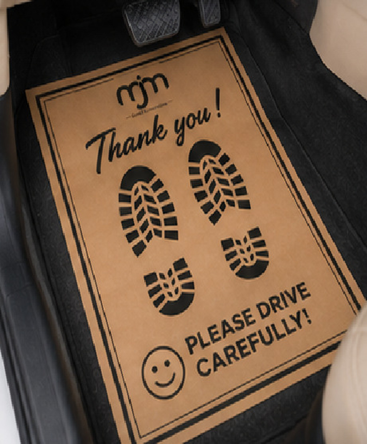 Image of MJM Good Connections Paper Disposable Paper Mat For Universal For Car