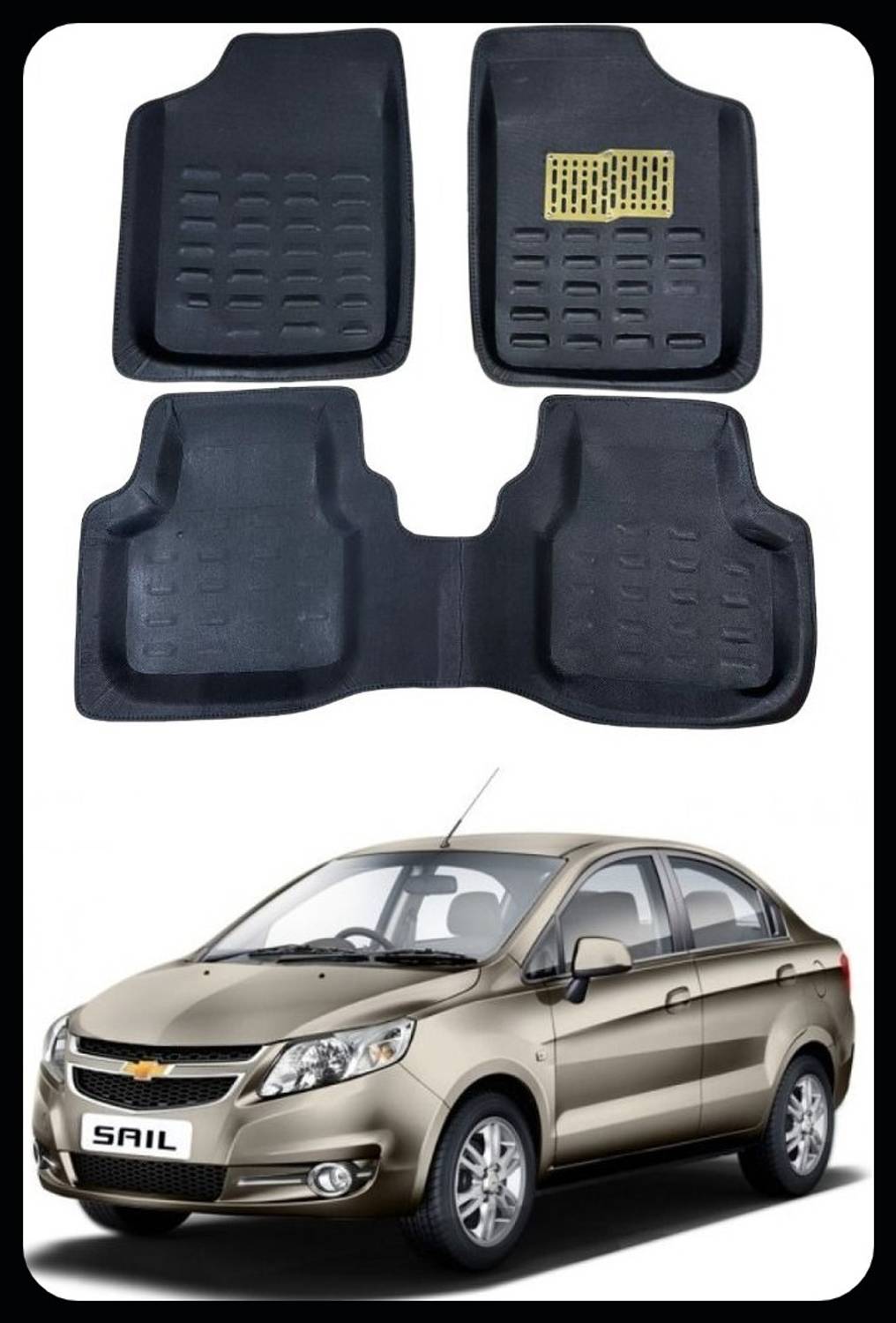 Arnejaa Polyutherine 3D Mat For Chevrolet Sail