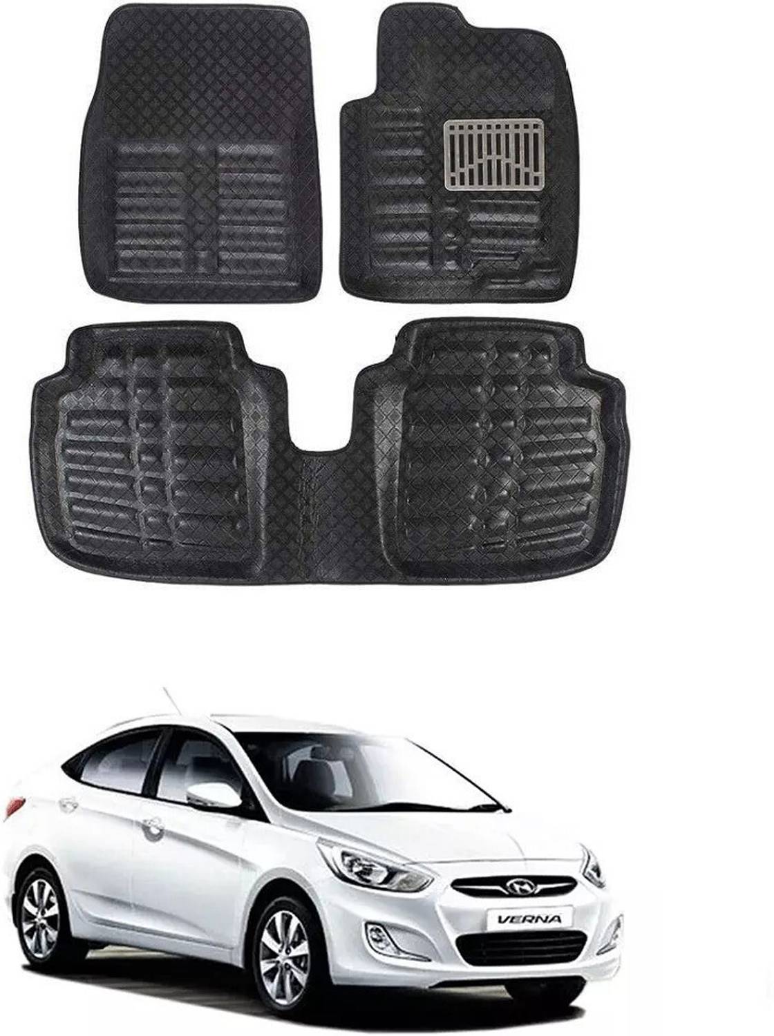 arneja trading company Polyutherine 3D Mat For  Hyundai Verna Fluidic