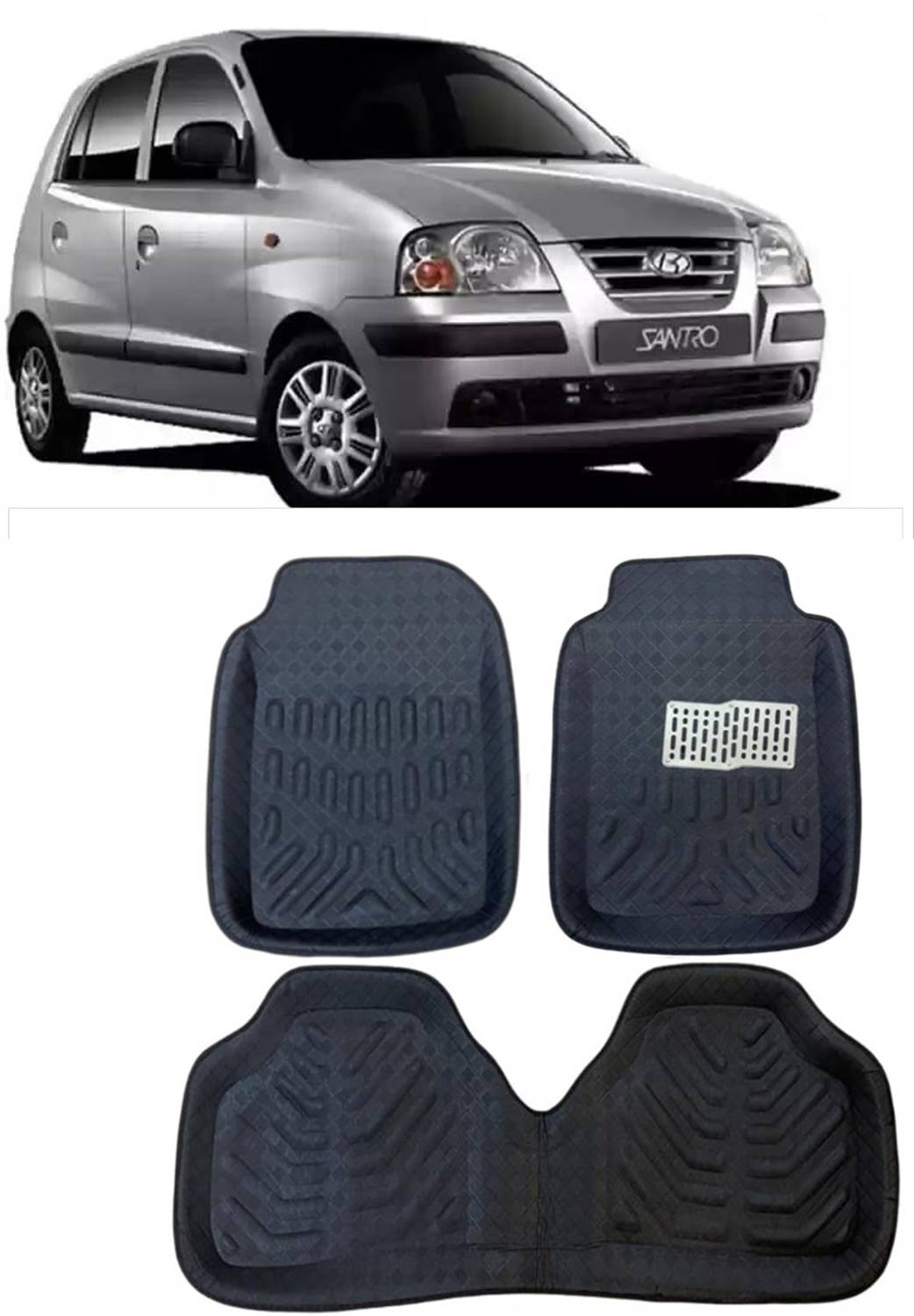 arneja trading company Polyutherine 3D Mat For  Hyundai Santro Xing