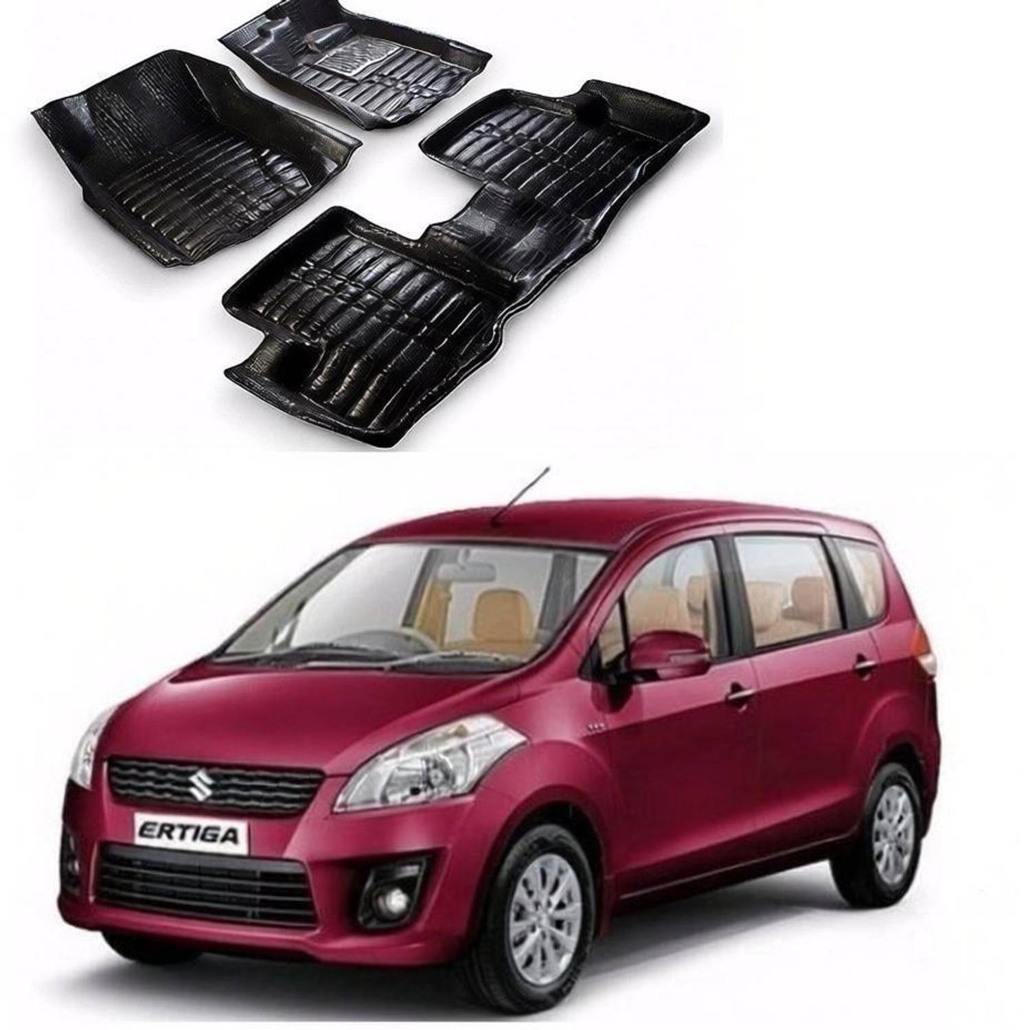 AUTOGARH Plastic 5D Mat For  Maruti Suzuki Ertiga