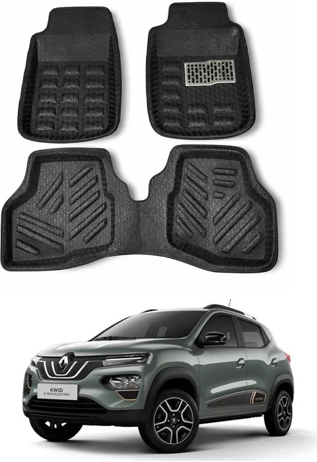 ARNEJA Polyutherine 3D Mat For Renault Kwid EV