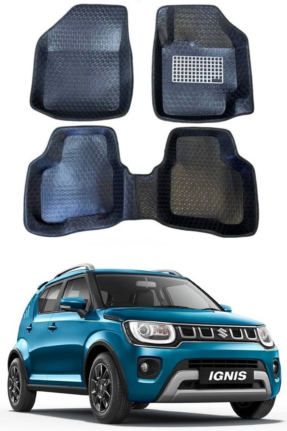 ARNEJA Polyutherine 5D Mat For Maruti Suzuki Ignis