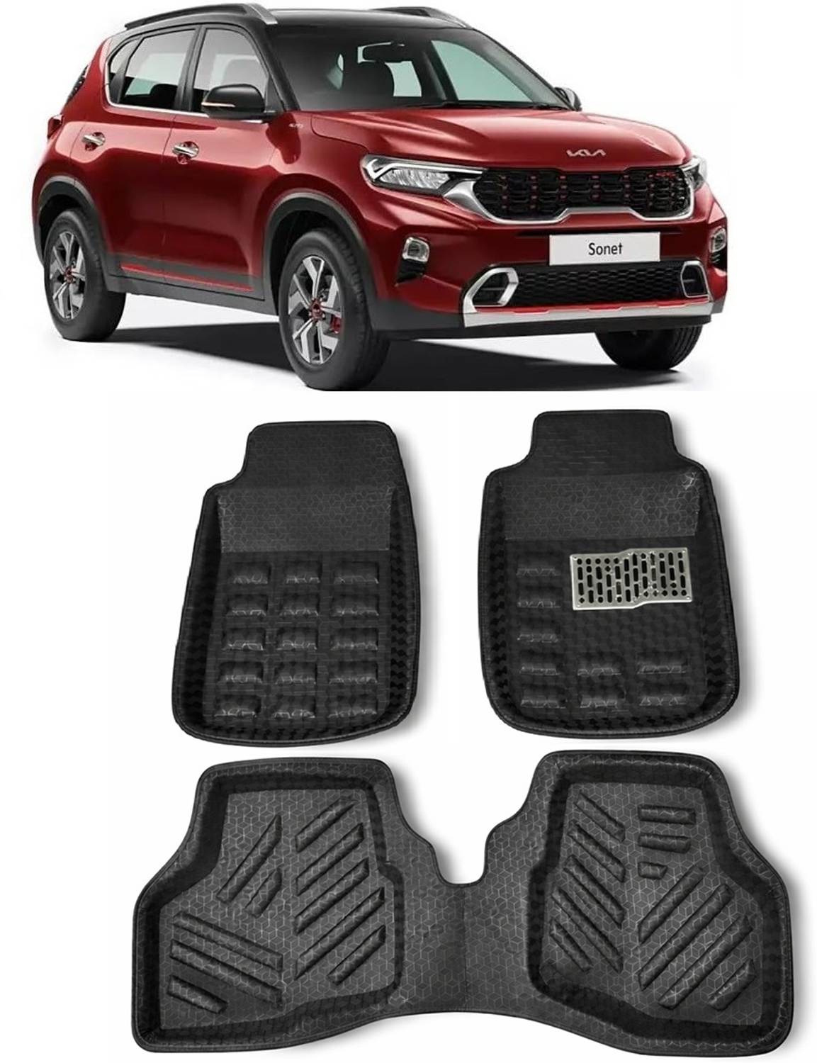 ARNEJA Polyutherine 3D Mat For  Kia Sonet