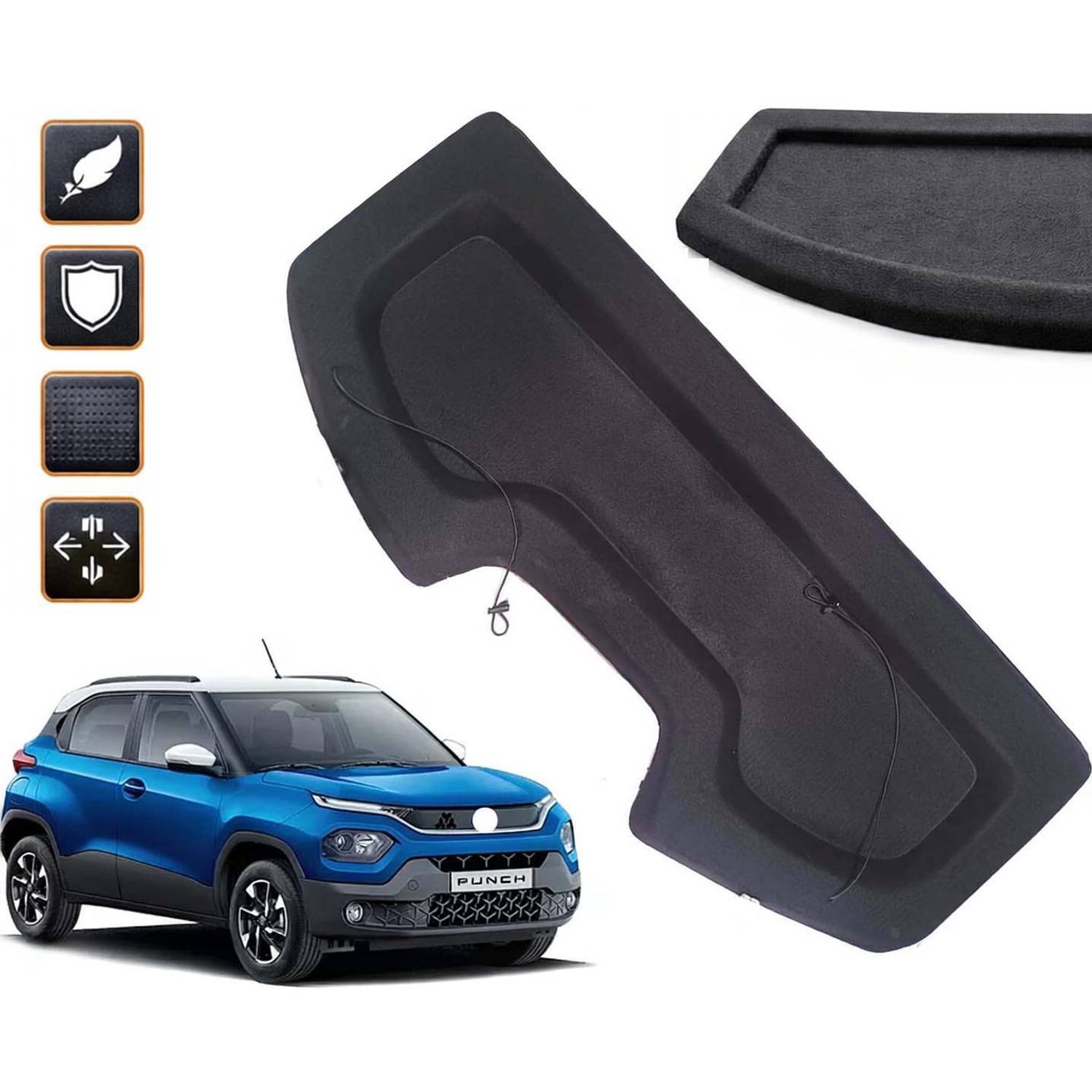 Auto E-Shopping Plastic Tray Mat For Tata Punch