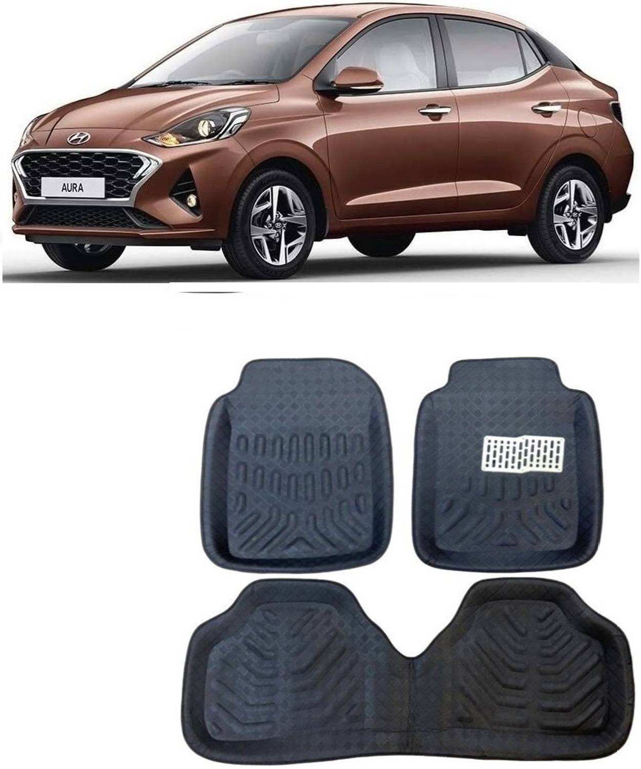 Arnejaa Polyutherine 3D Mat For  Hyundai Aura