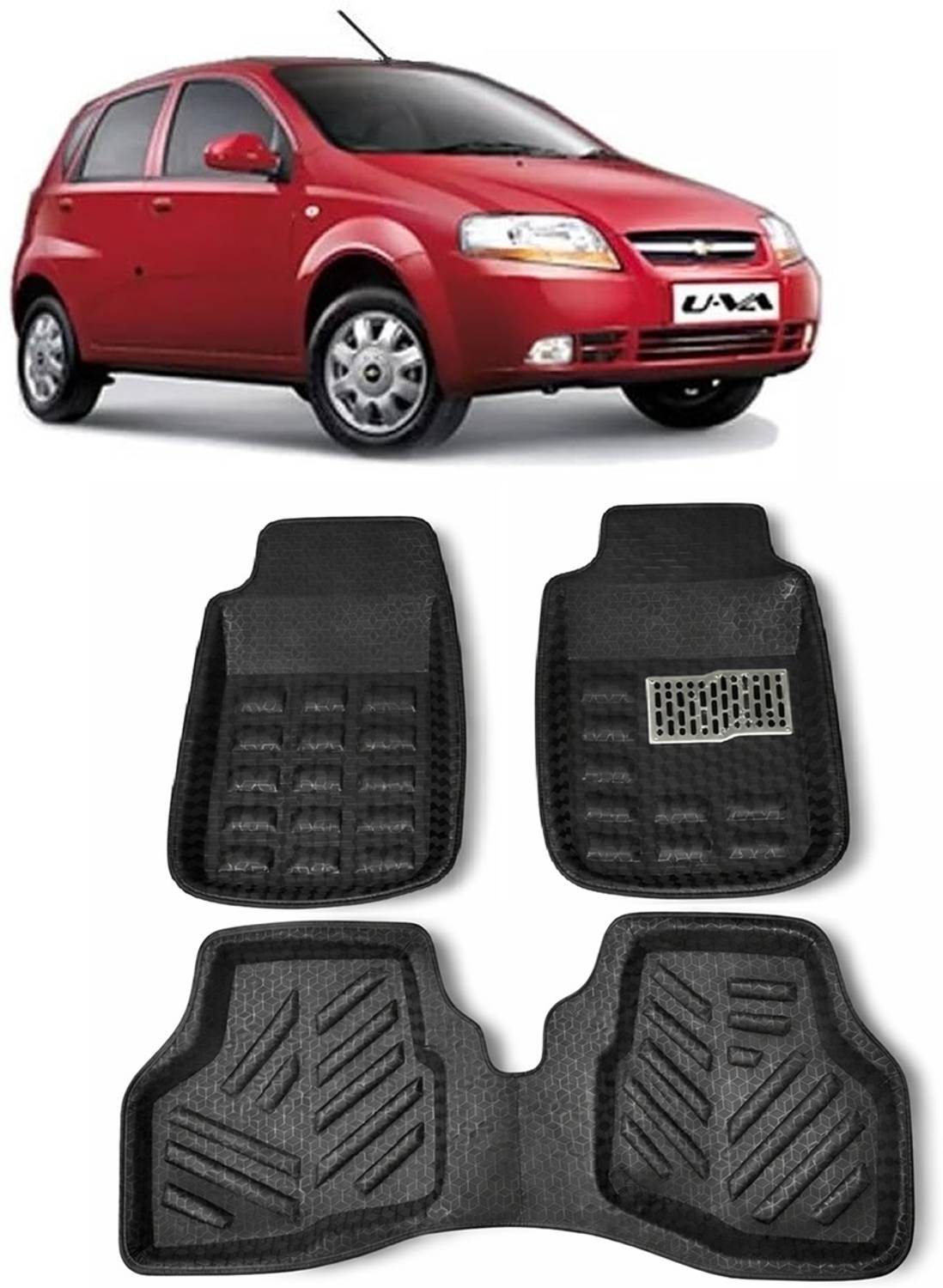 ARNEJA Polyutherine 3D Mat For  Chevrolet Aveo U VA