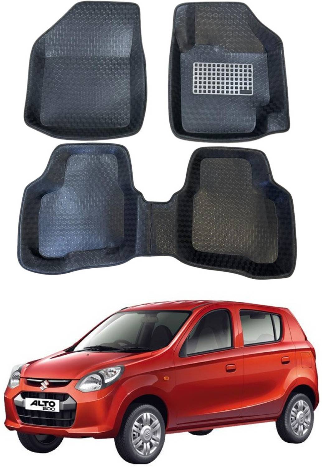 ARNEJA Polyutherine 5D Mat For Maruti Suzuki Alto 800