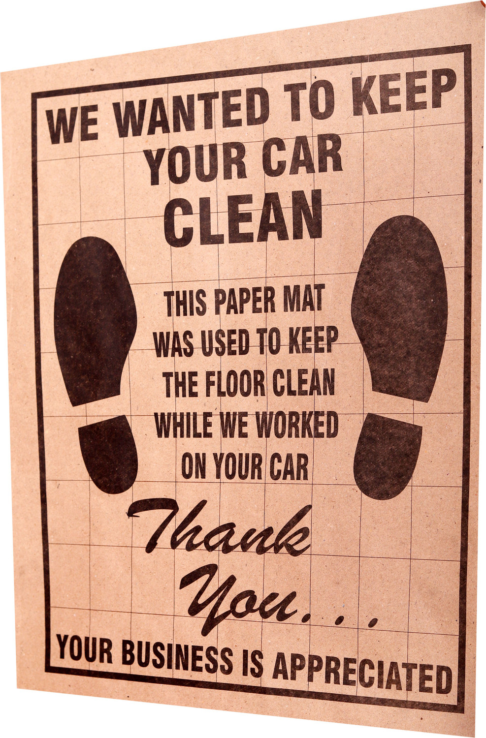 Image of Rhtdm Paper Disposable Paper Mat For Universal For Car