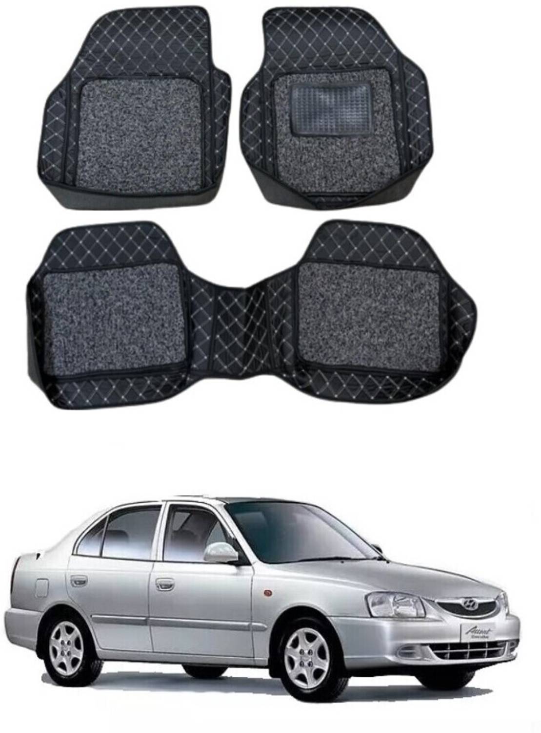 ARNEJA Leatherite 7D Mat For  Hyundai Accent
