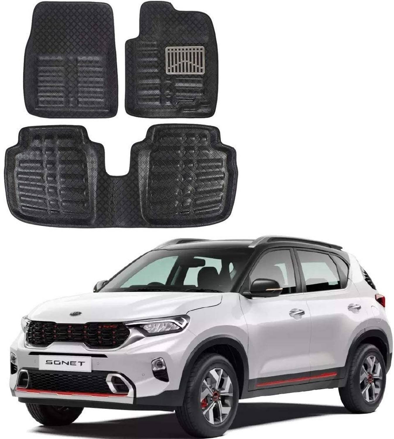 arneja trading company Polyutherine 3D Mat For Kia Sonet