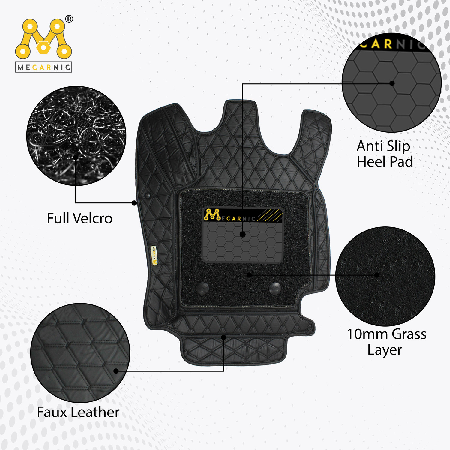 Image of Mecarnic Leatherite 7D Mat For Volkswagen Polo