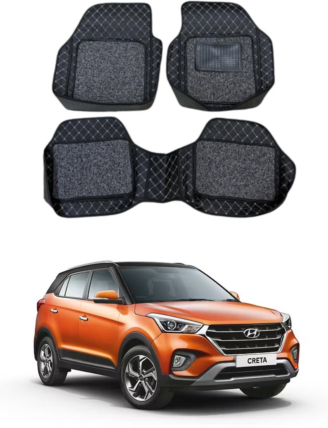ARNEJA Leatherite 7D Mat For Hyundai Creta
