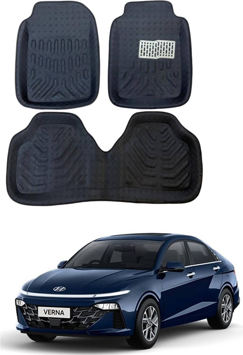 Arnejaa Polyutherine 3D Mat For Hyundai Verna