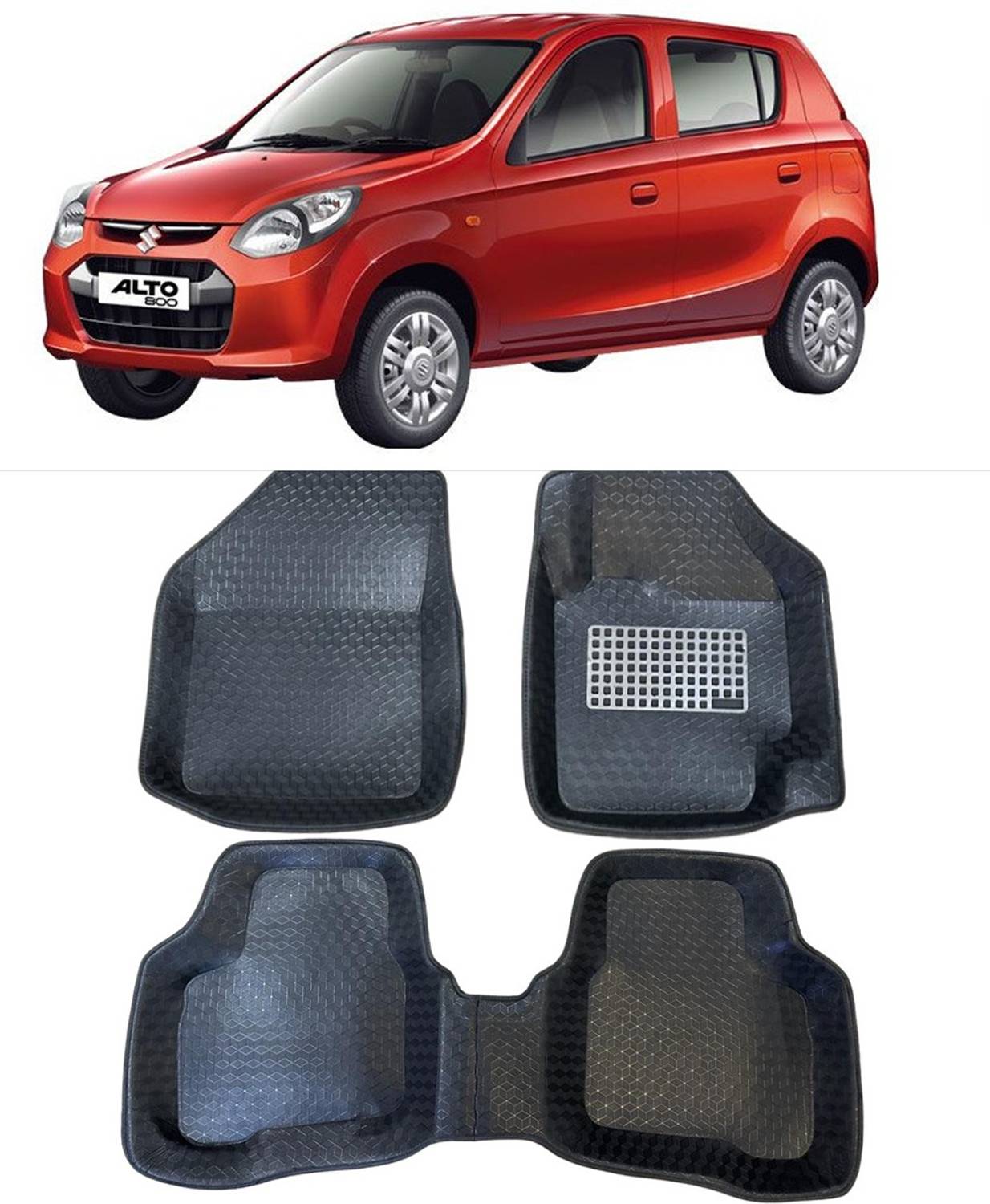 ARNEJA Polyutherine 5D Mat For Maruti Suzuki Alto 800