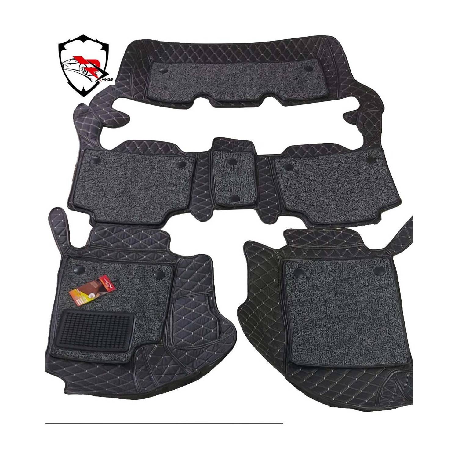 AUTORACE Leatherite 7D Mat For  Universal For Car