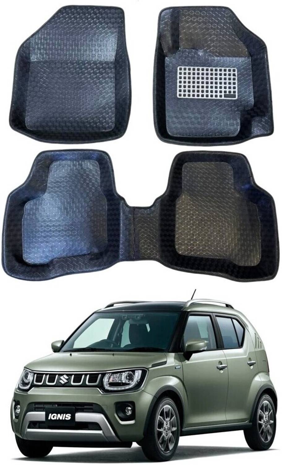 ARNEJA Polyutherine 5D Mat For Maruti Suzuki Ignis