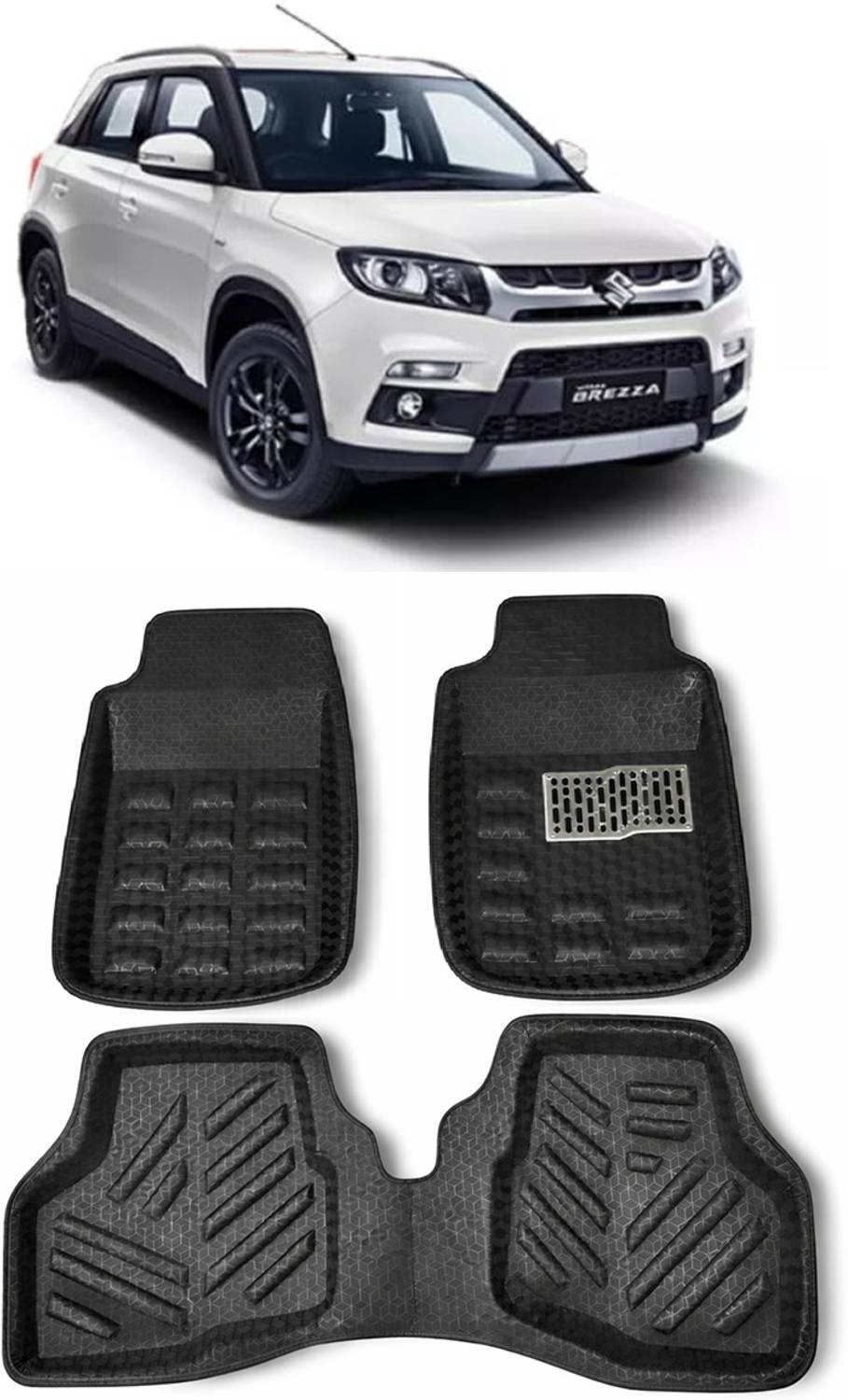ARNEJA Polyutherine 3D Mat For  Maruti Suzuki Vitara Brezza