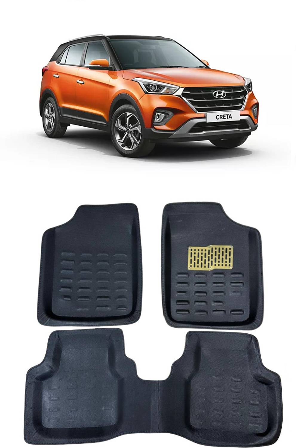 arneja trading company Polyutherine 3D Mat For Hyundai Creta