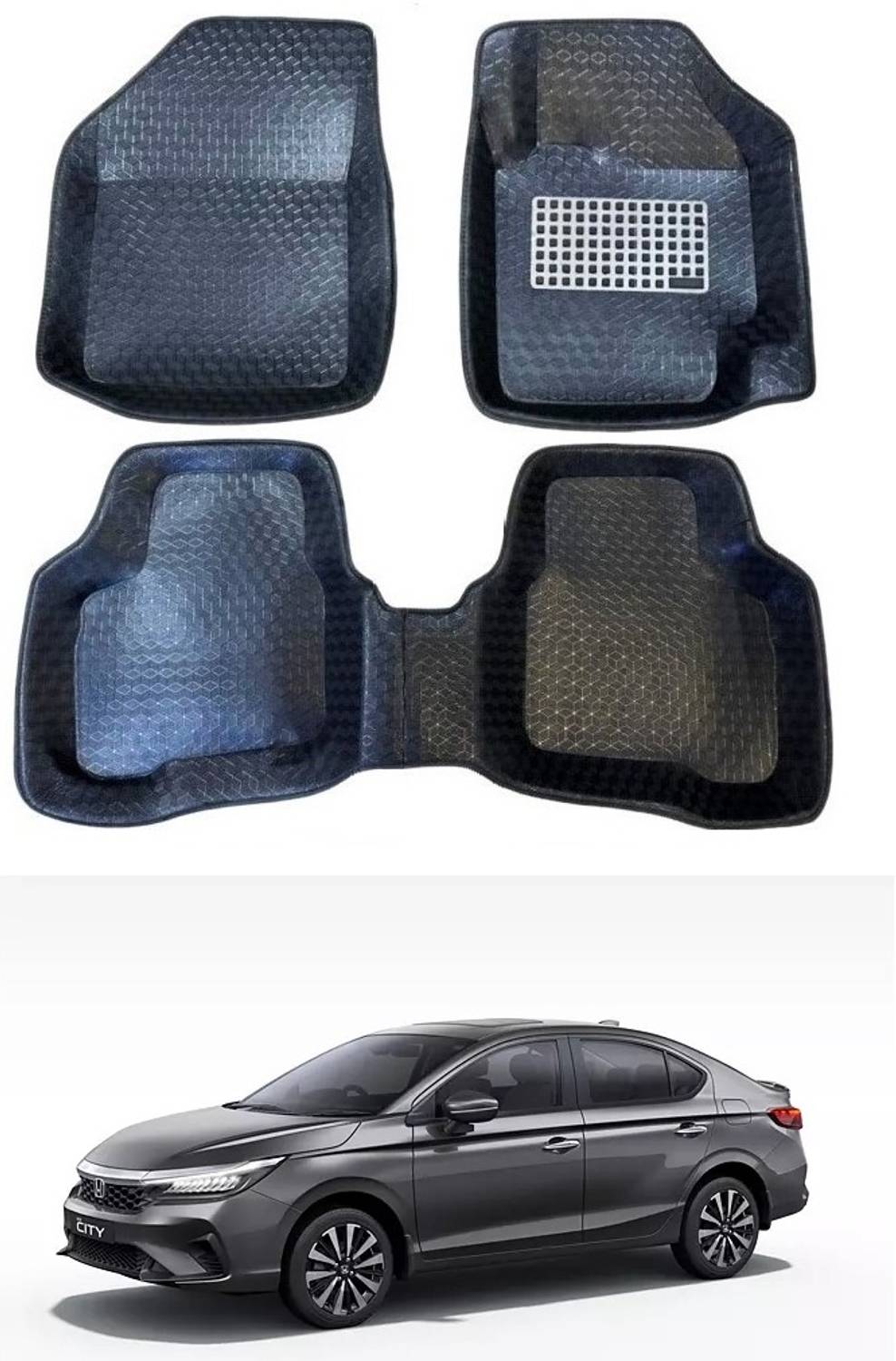 arneja trading company Polyutherine 5D Mat For  Honda City