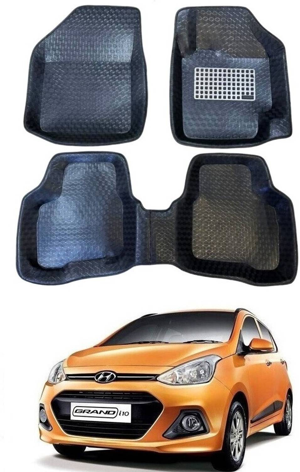 ARNEJA Polyutherine 5D Mat For Hyundai Grand i10