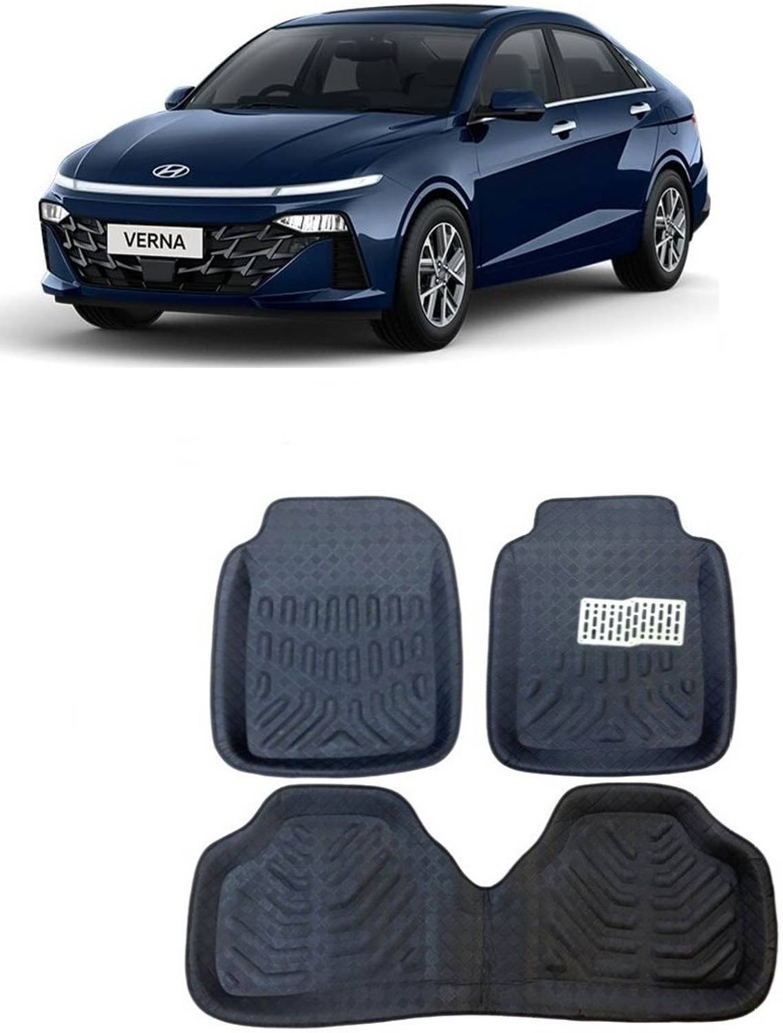 Arnejaa Polyutherine 3D Mat For Hyundai Verna
