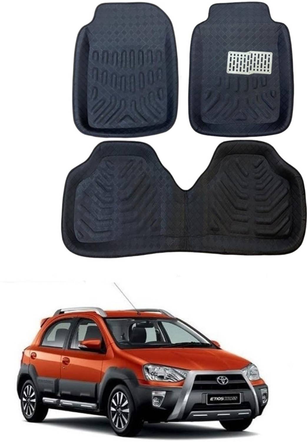 ARNEJA Polyutherine 3D Mat For Toyota Etios Cross