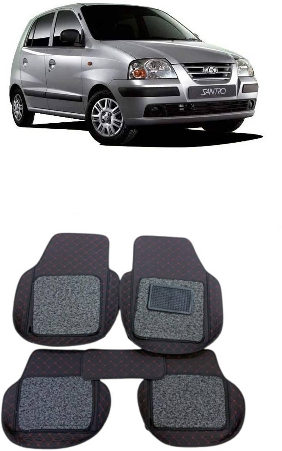 ARNEJA Leatherite 7D Mat For Hyundai Santro