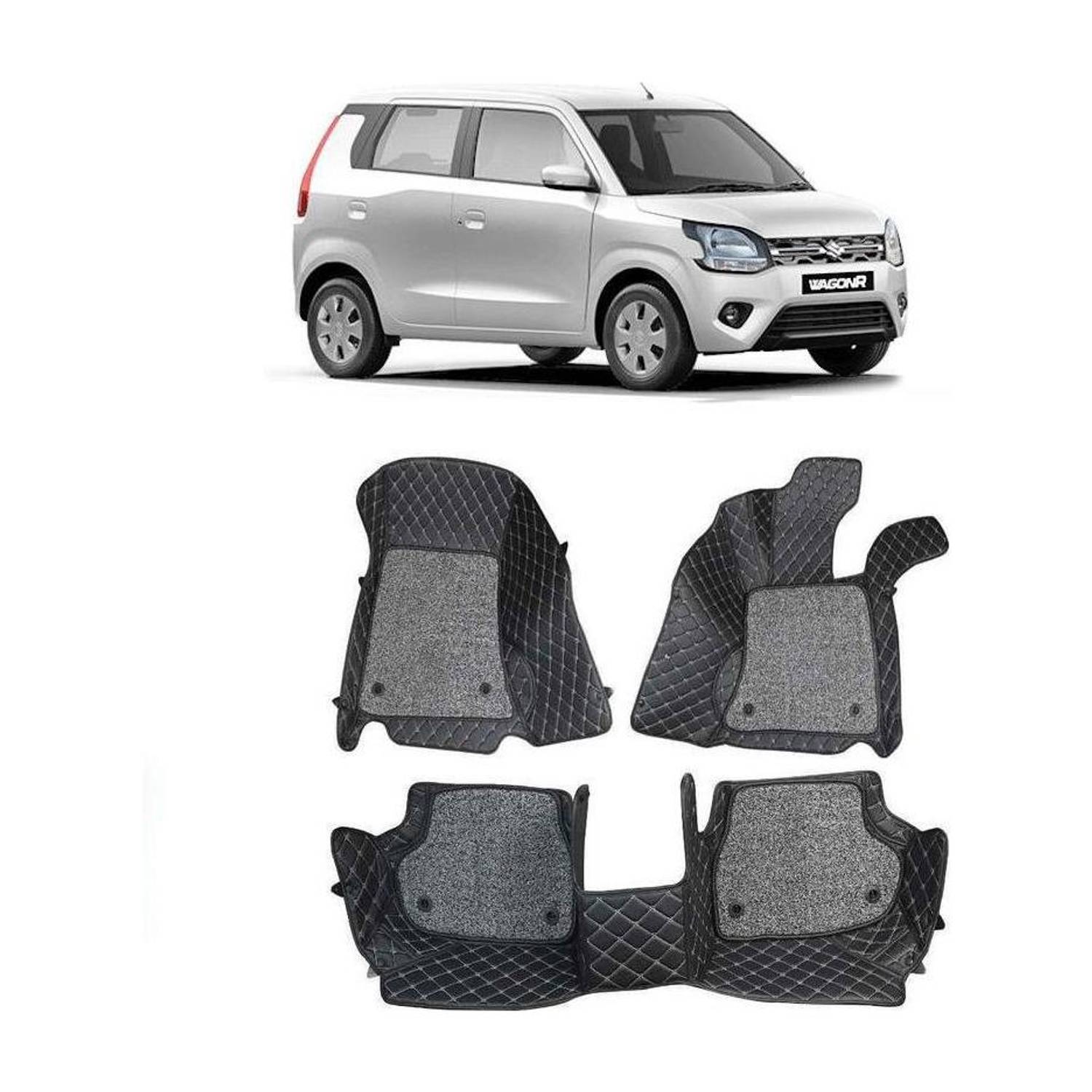 arneja trading company Leatherite 7D Mat For  Maruti Suzuki WagonR