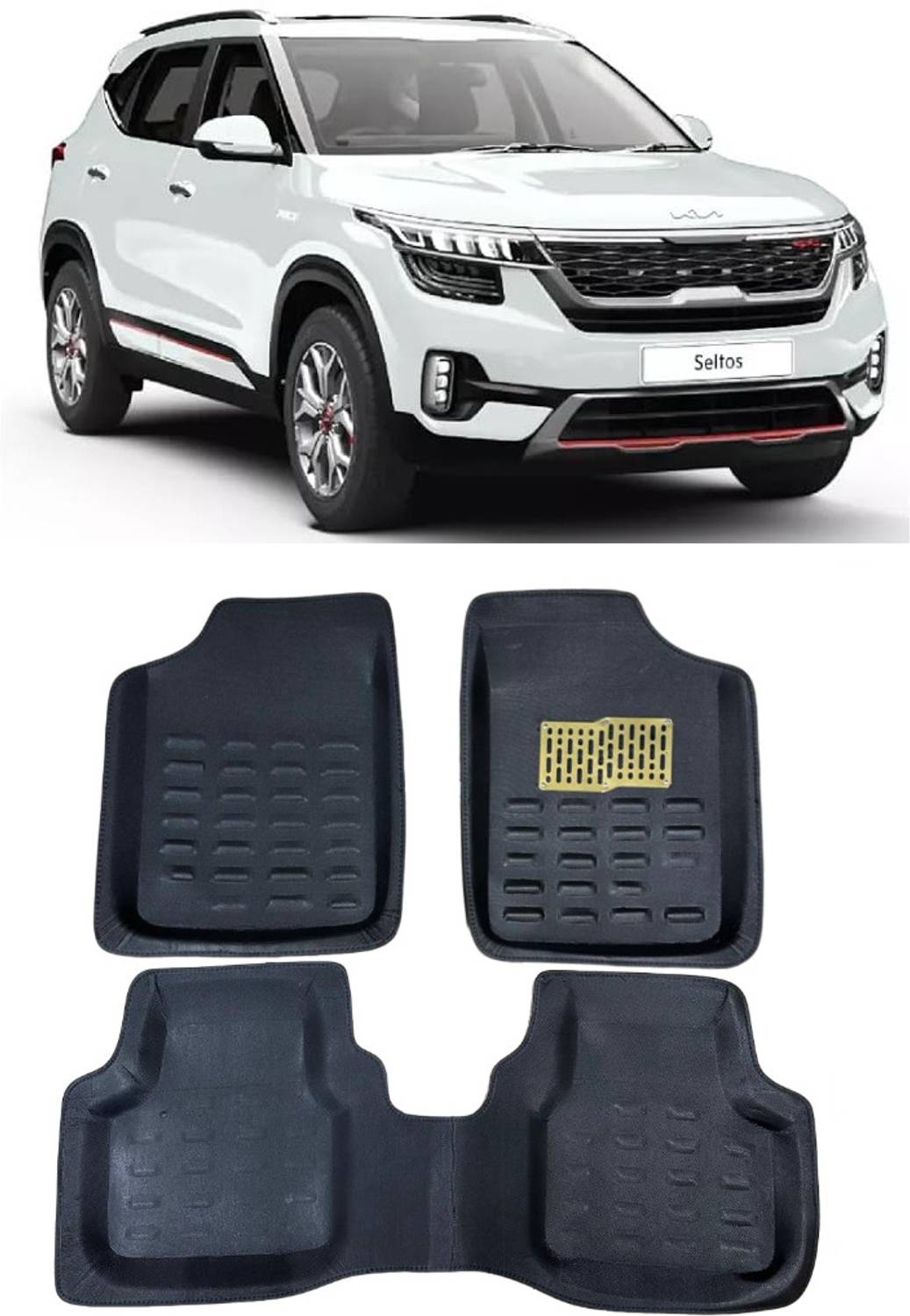 Arnejaa Polyutherine 3D Mat For  Kia Seltos