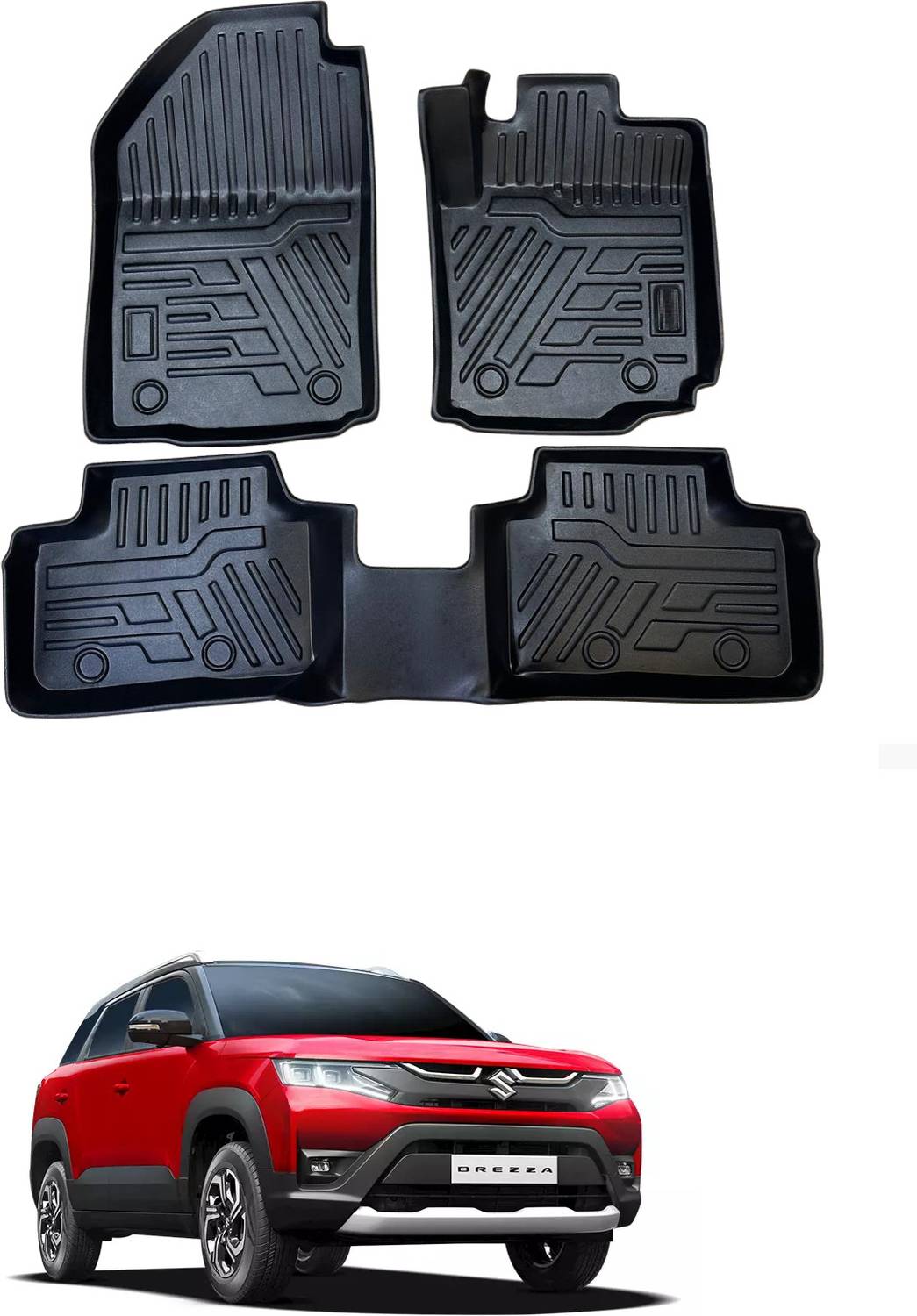 Arnejaa TPV 9D Mat For Maruti Suzuki New Brezza Price in India