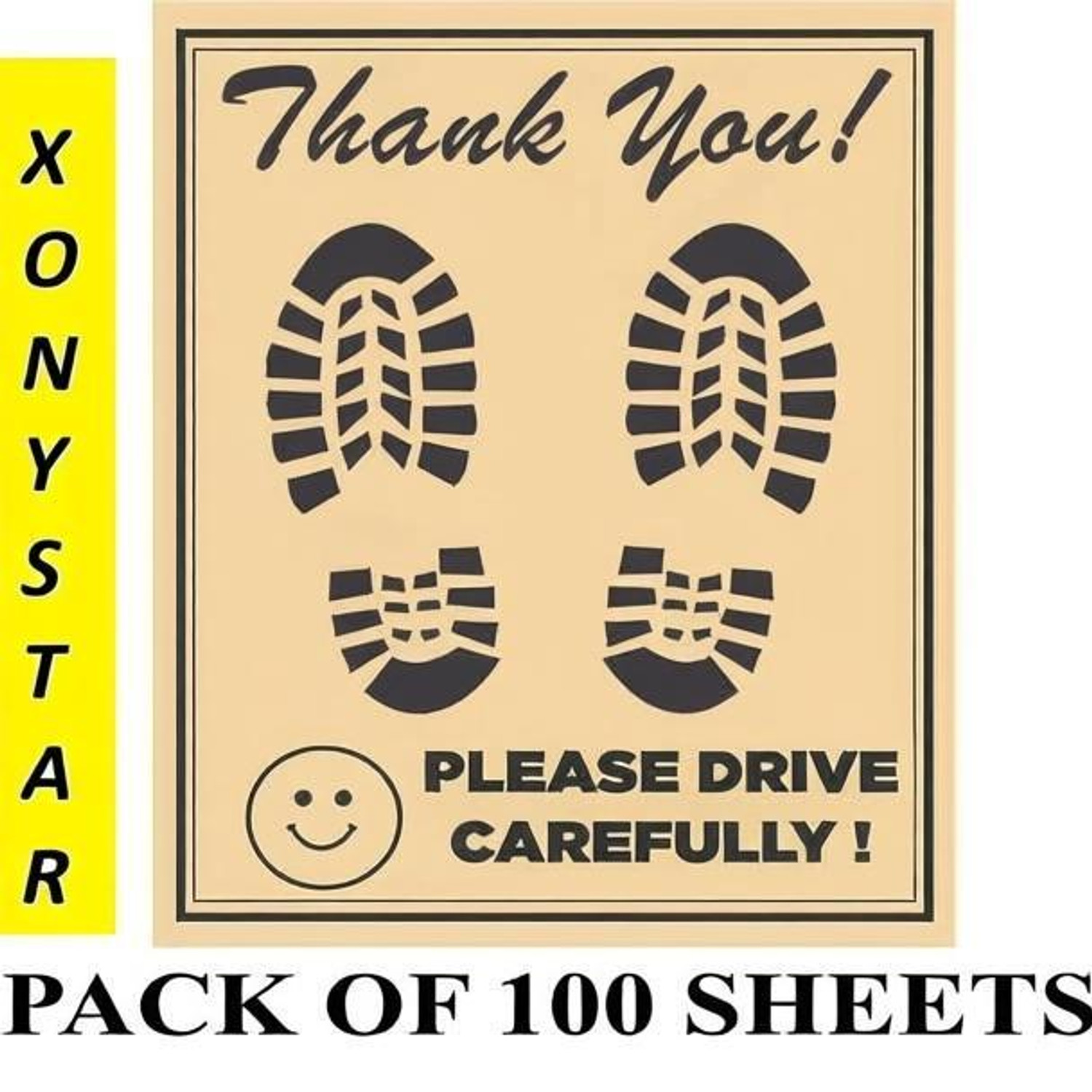 Image of XONYSTAR Paper Disposable Paper Mat For Universal For Car