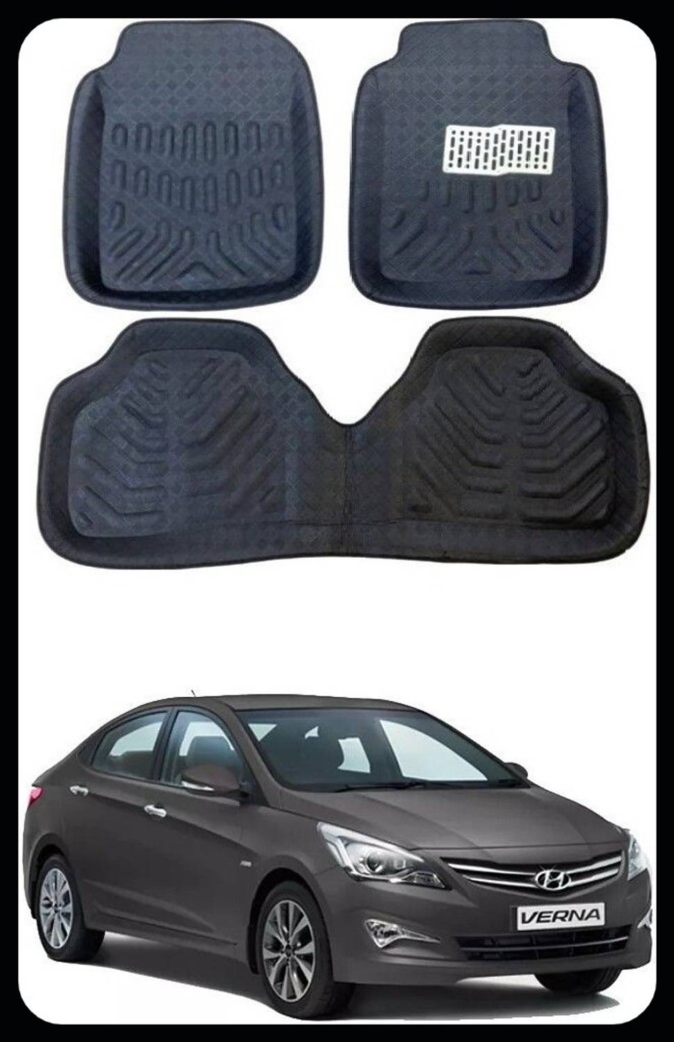 Arnejaa Polyutherine 3D Mat For Hyundai Verna