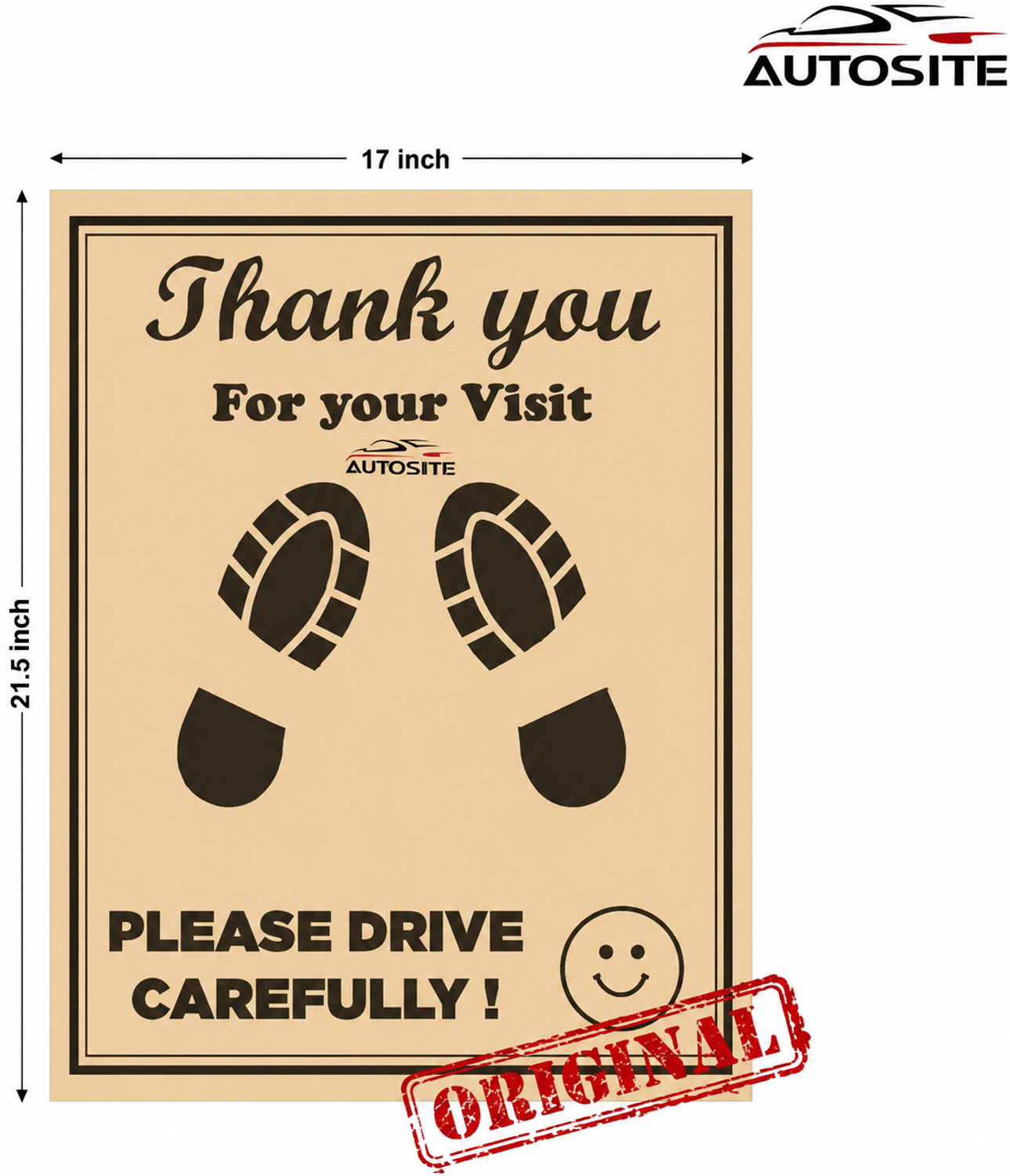 Image of AUTOSITE Paper Disposable Paper Mat For Universal For Car