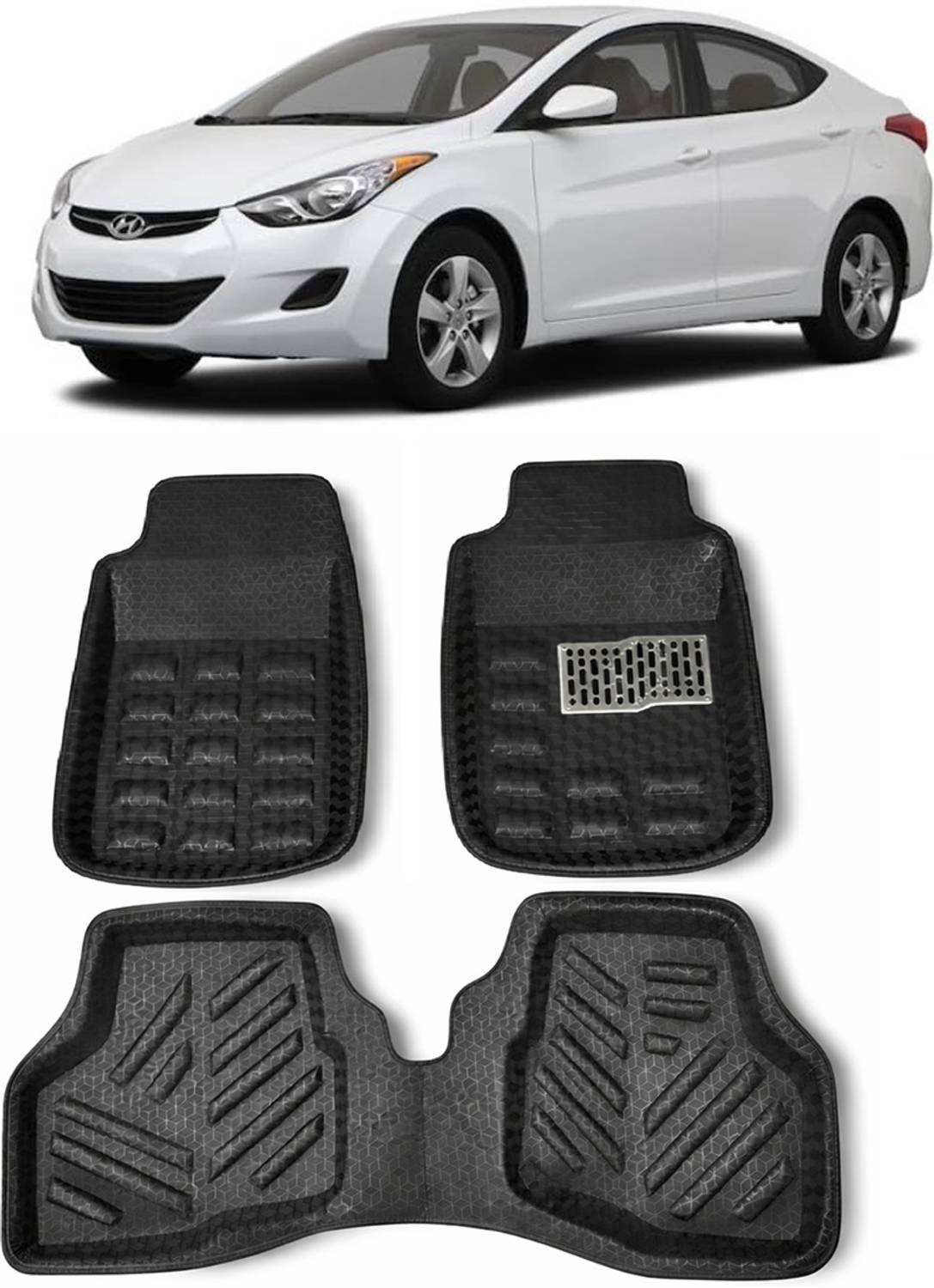 ARNEJA Polyutherine 3D Mat For Hyundai Elantra Fluidic