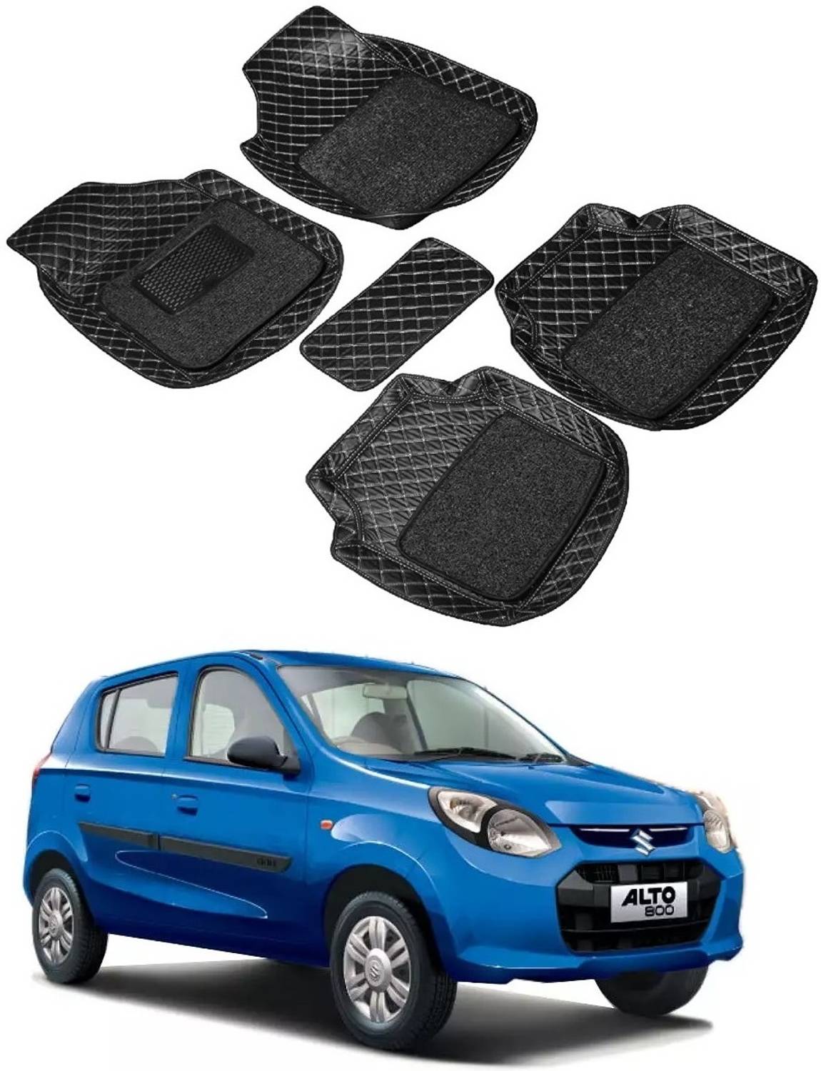 arneja trading company Leatherite 7D Mat For  Maruti Suzuki Alto 800