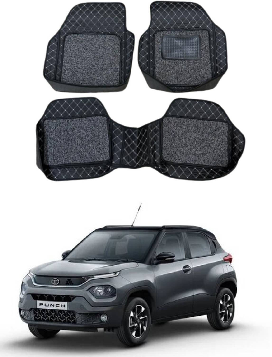 ARNEJA Leatherite 7D Mat For  Tata Punch