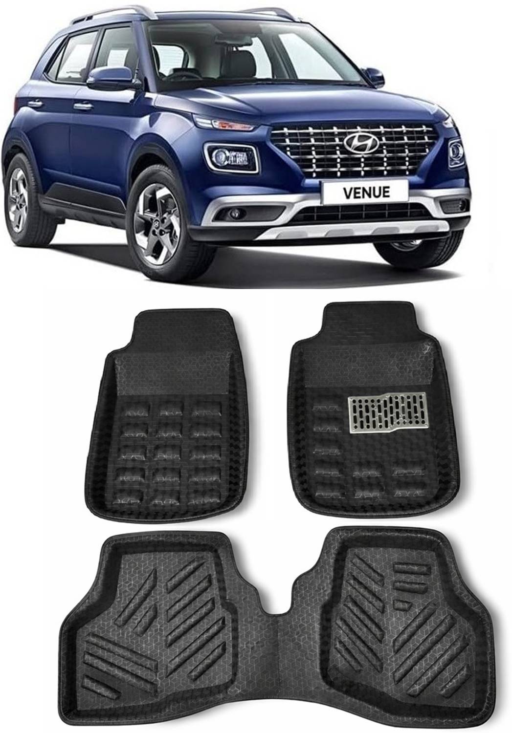 arneja trading company Polyutherine 3D Mat For  Hyundai Venue