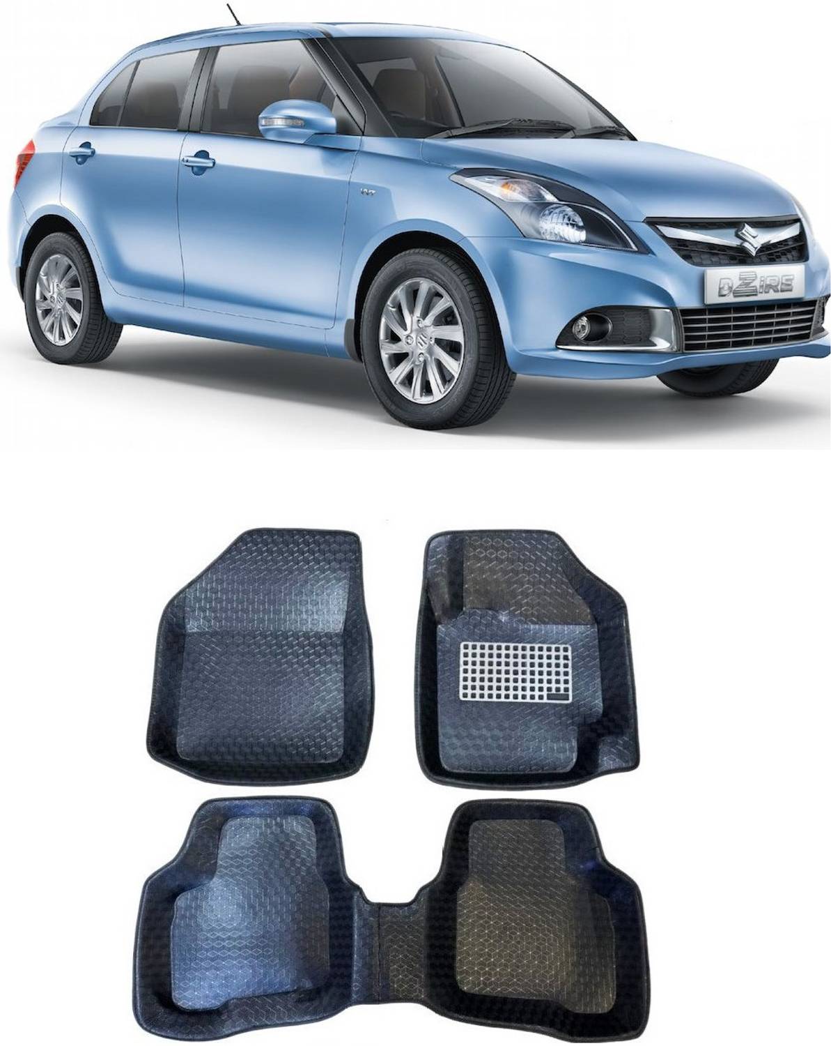 arneja trading company Polyutherine 5D Mat For  Maruti Suzuki Swift Dzire