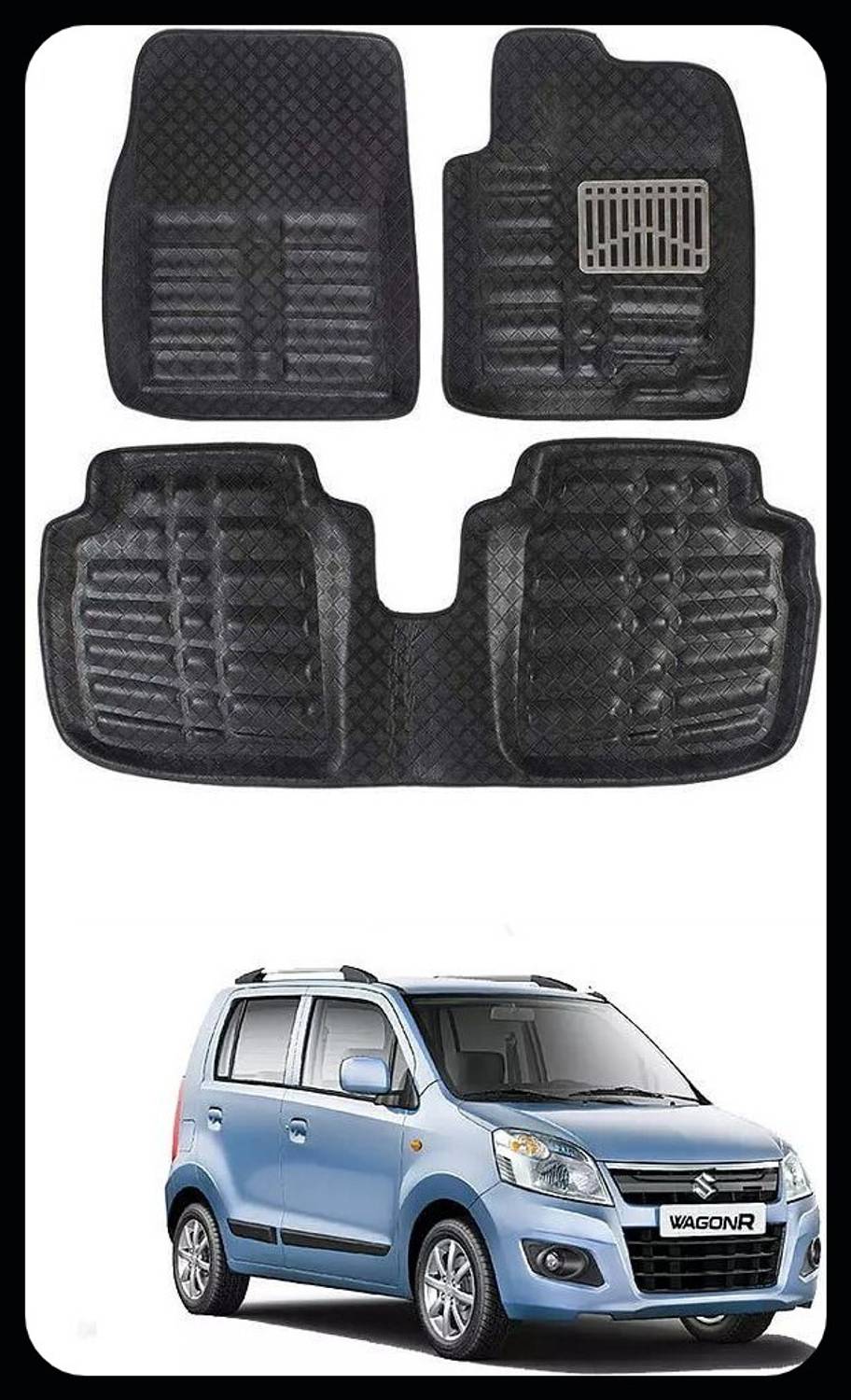 Arnejaa Polyutherine 3D Mat For Maruti Suzuki WagonR
