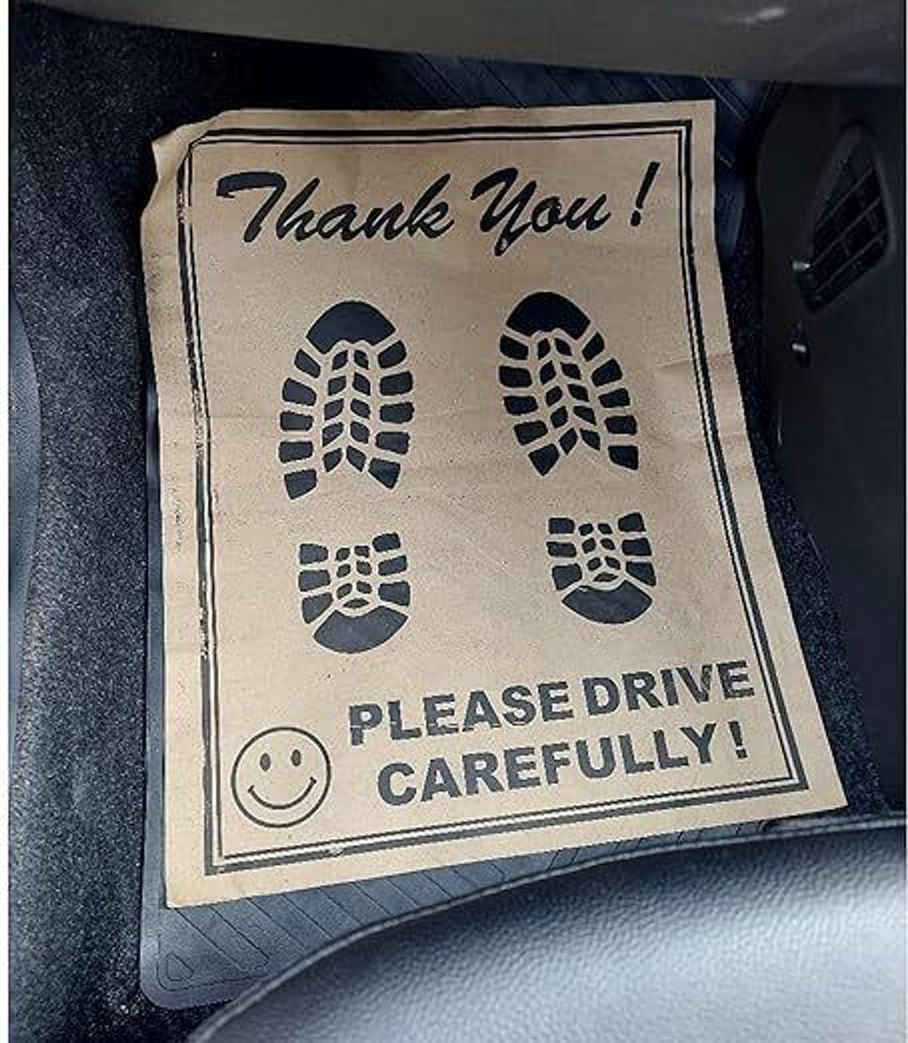 Image of MJM Good Connections Paper Disposable Paper Mat For Maruti Suzuki Alto 800