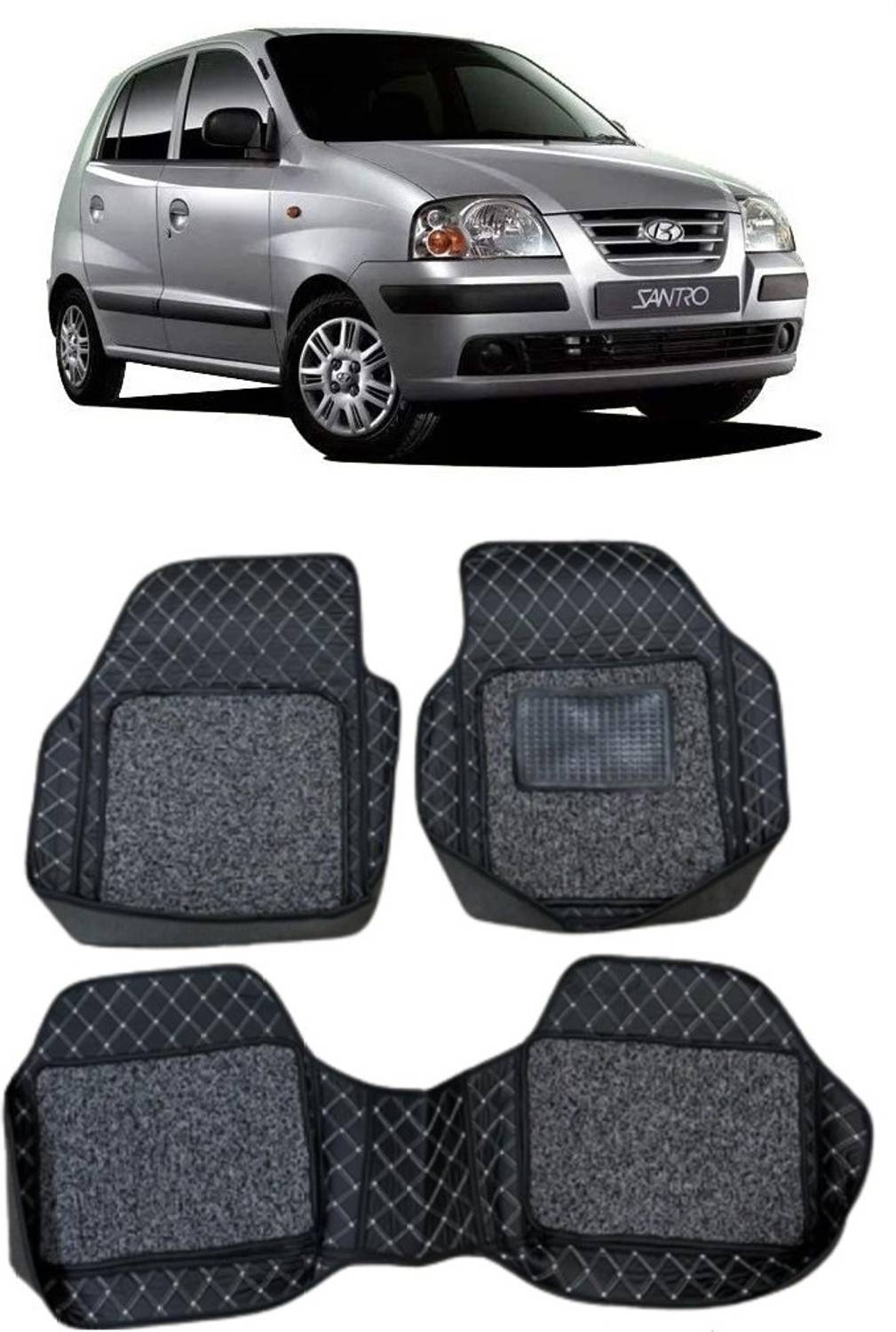 arneja trading company Leatherite 7D Mat For  Hyundai Santro