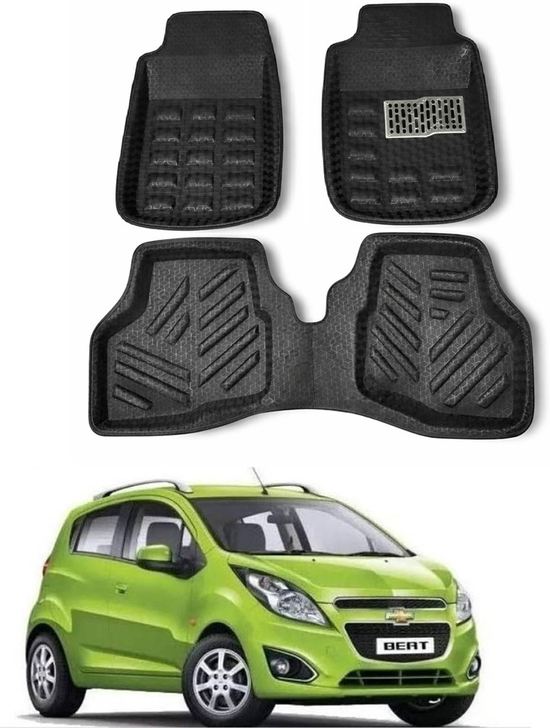ARNEJA Polyutherine 3D Mat For Chevrolet Beat