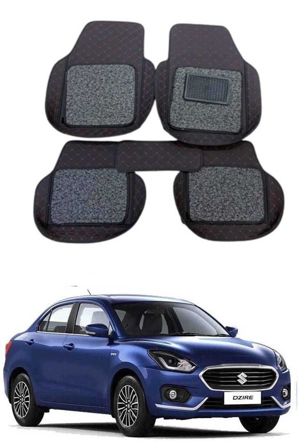 arneja trading company Leatherite 7D Mat For  Maruti Suzuki New Dzire