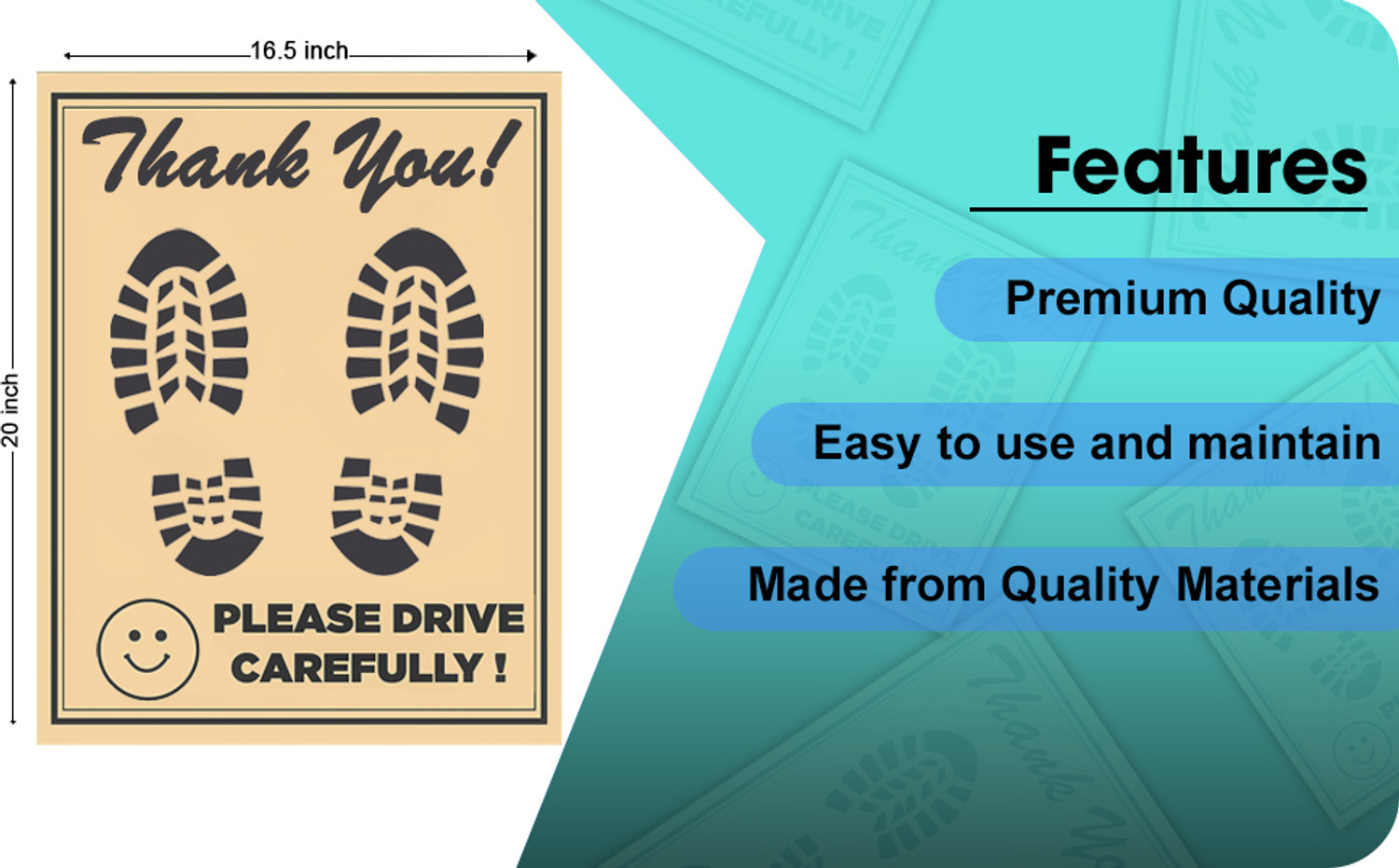 Image of XONYSTAR Paper Disposable Paper Mat For Universal For Car