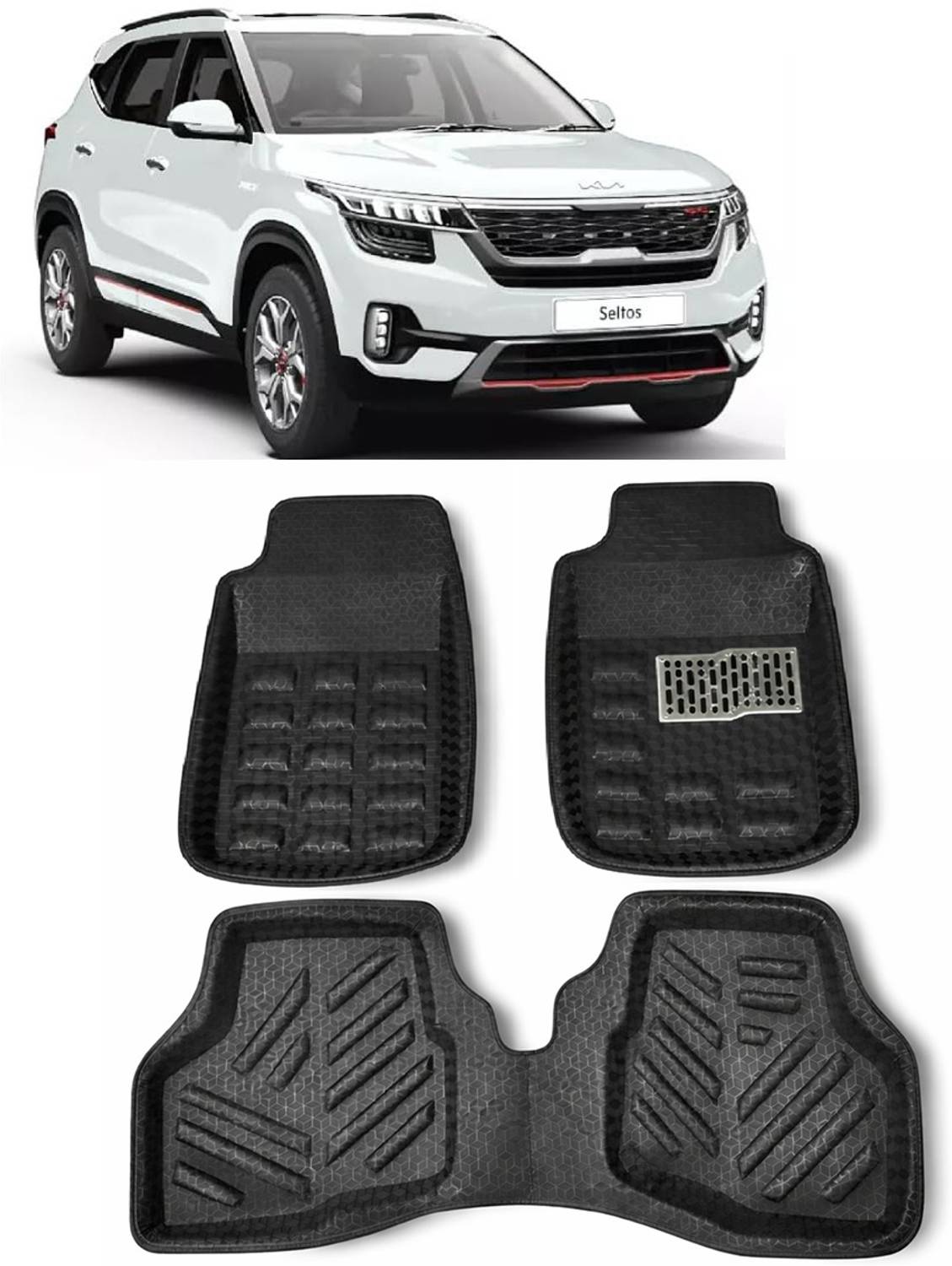 ARNEJA Polyutherine 3D Mat For  Kia Seltos