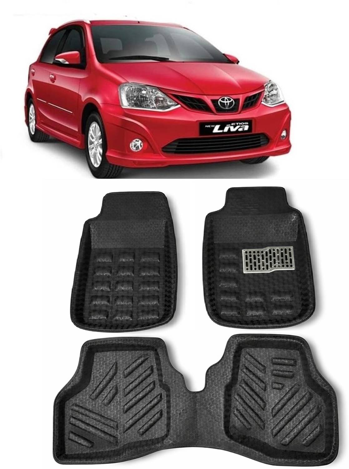 arneja trading company Polyutherine 3D Mat For Toyota Etios Liva