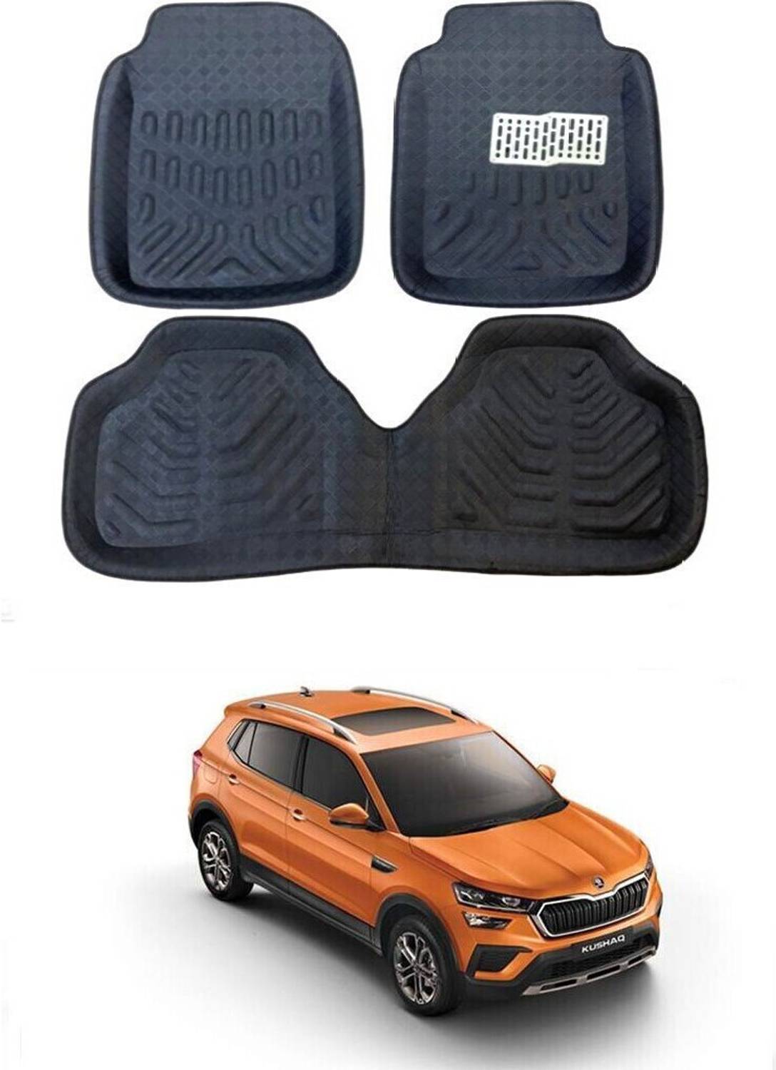 ARNEJA Polyutherine 3D Mat For  Skoda Kushaq
