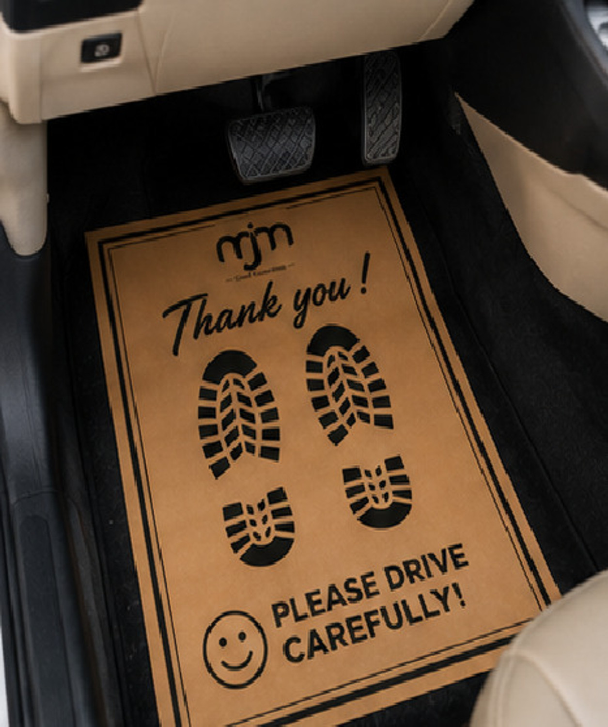 Image of MJM Good Connections Paper Disposable Paper Mat For Universal For Car