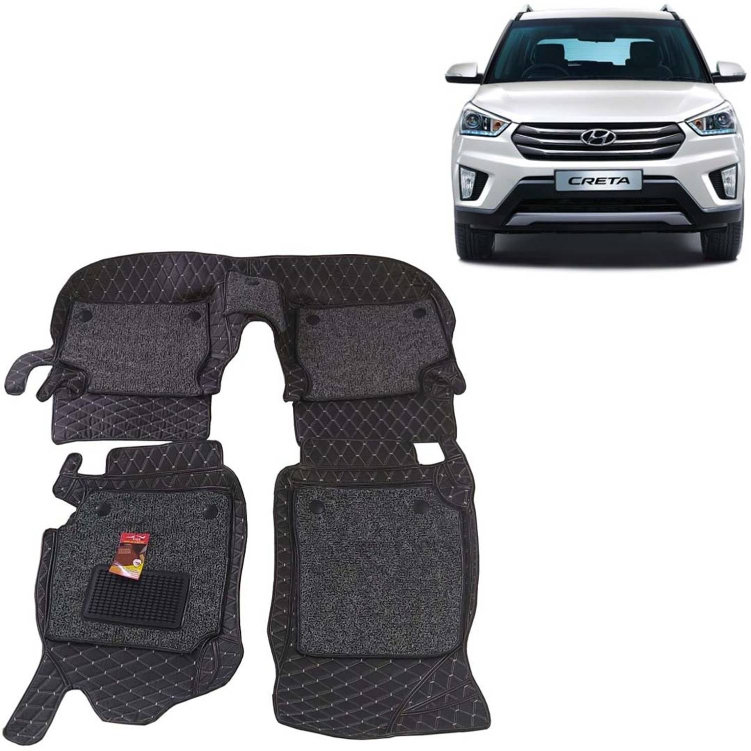 AUTORACE Leatherite 7D Mat For Hyundai Creta